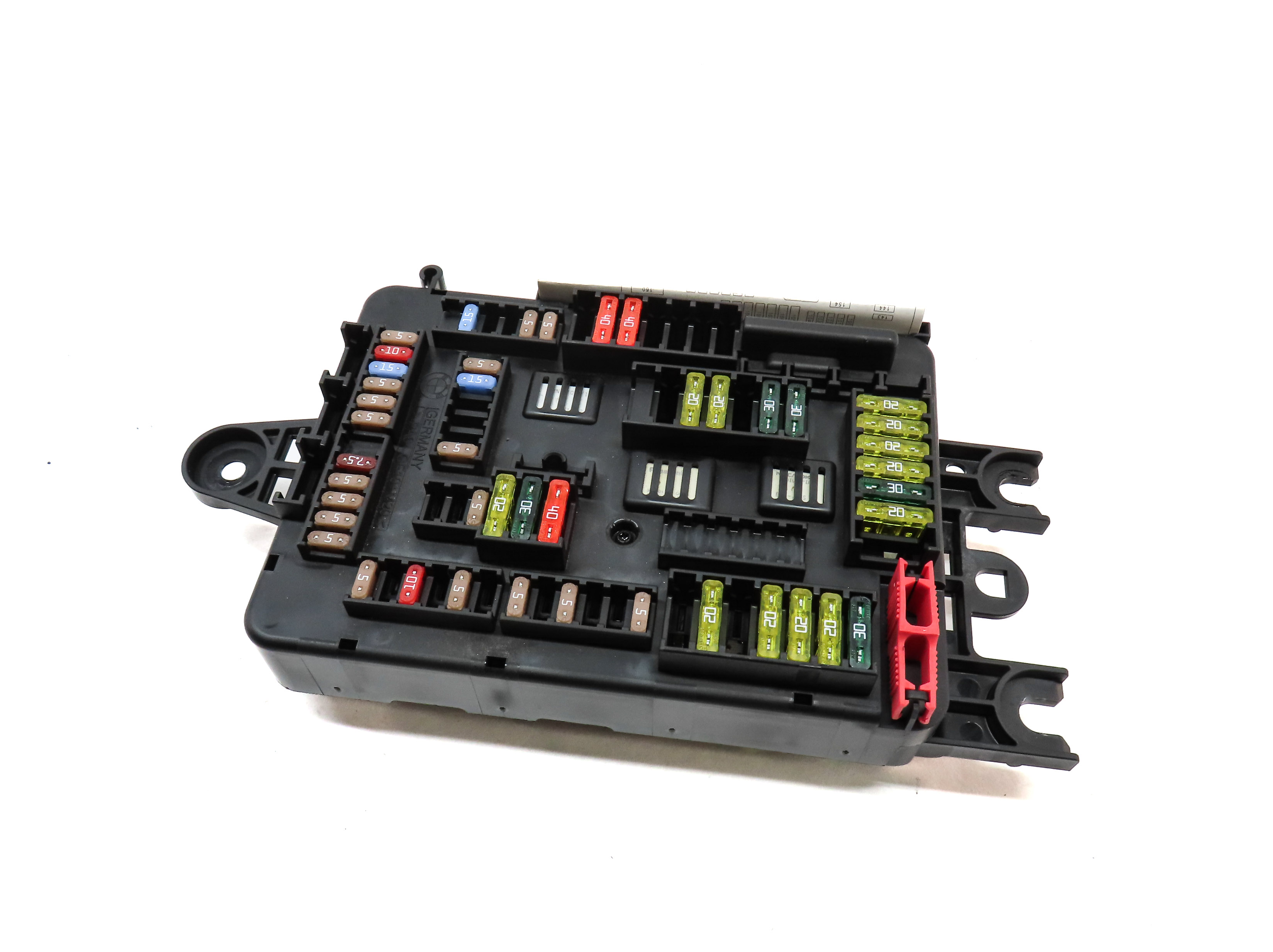 2014 BMW 328D (F30) REAR TRUNK HATCH POWER DISTRIBUTION JUNCTION FUSE BOX — exact item pictured